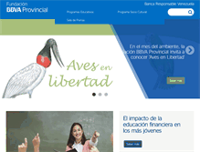 Tablet Screenshot of fundacionbbvaprovincial.com